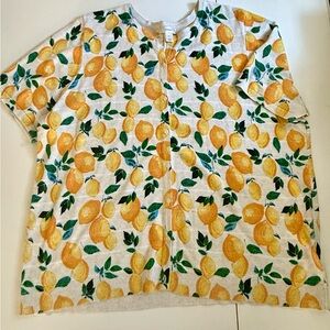 Lemon Print Women's Cardigan